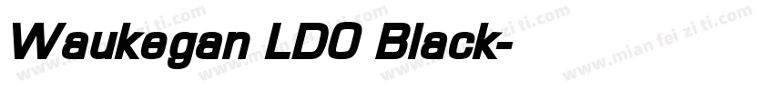 Waukegan LDO Black字体转换